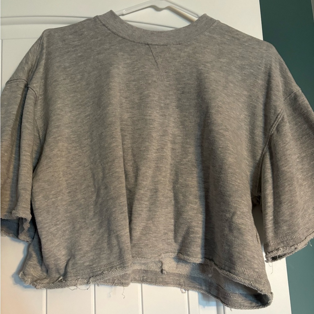 Target Gray Women's Cropped Sweatshirt